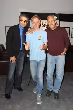 (L-R) Telefilm Canada Features Comedy Lab chair Eugene Levy, Mike White (writer/actor, SCHOOL OF ROCK, NACHO LIBRE) and Brian George ("Seinfeld", HORRIBLE BOSSE (2011)