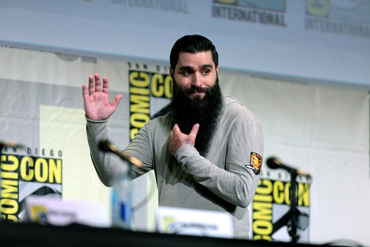 Jordan Vogt-Roberts speaking at the 2016 San Diego Comic Con International, for "Kong: Skull Island", at the San Diego Convention Center in San Diego, Californi