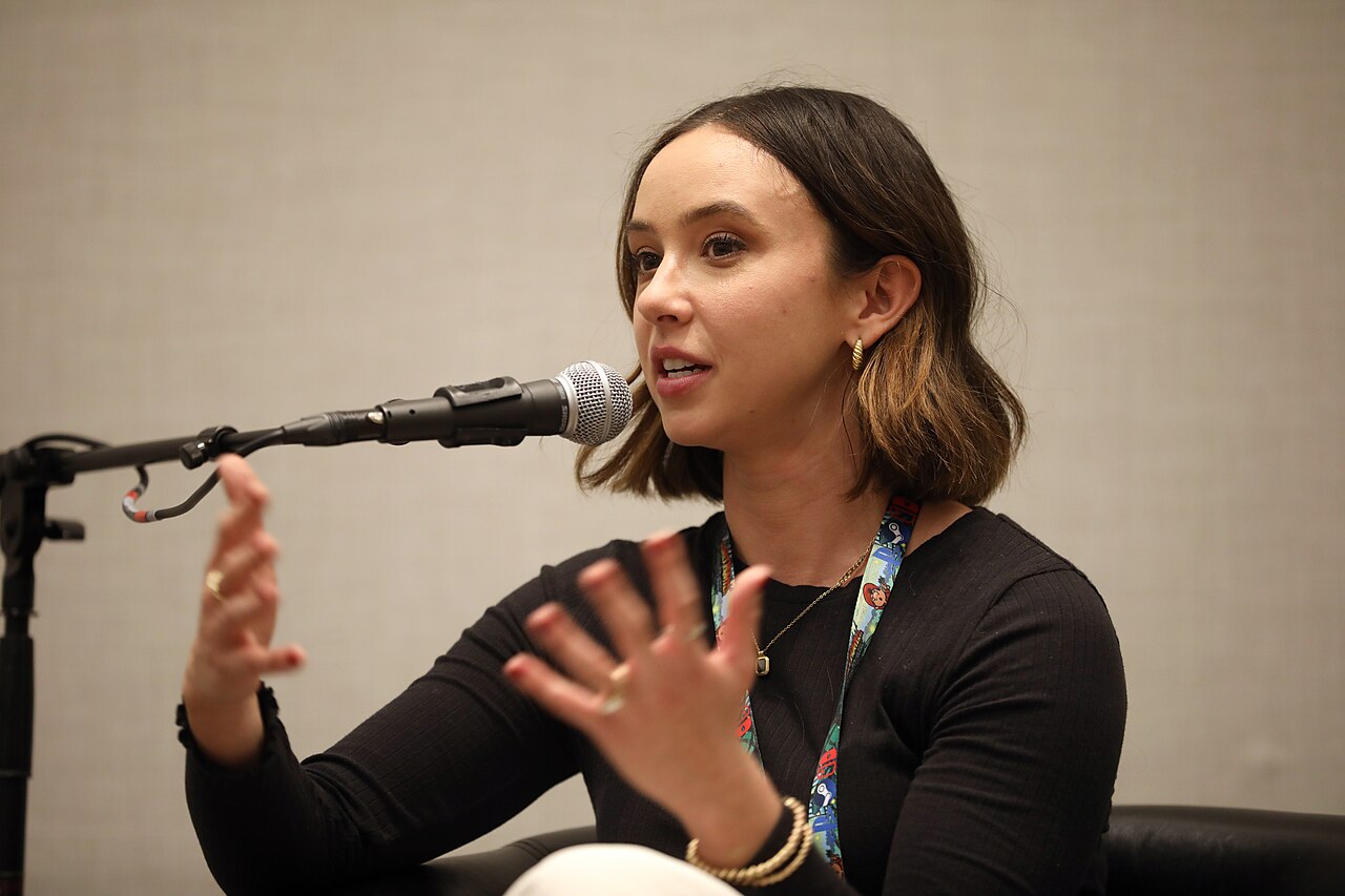 Britt Baron speaking with attendees at the 2024 Game On Expo at the Phoenix Convention Center in Phoenix, Arizona. Please attribute to Gage Skidmore if used els