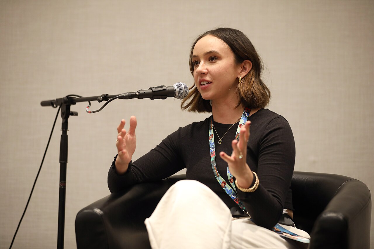 Britt Baron speaking with attendees at the 2024 Game On Expo at the Phoenix Convention Center in Phoenix, Arizona. Please attribute to Gage Skidmore if used els