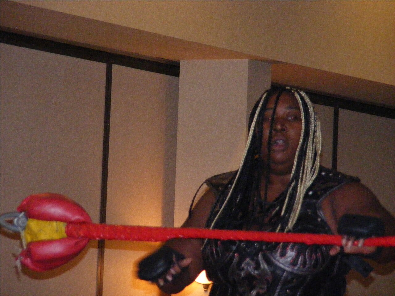 Professional wrestler Amazing Kong (real name Kia Stevens) at an NWA-LS show in June 2010 in Manchester, NH.