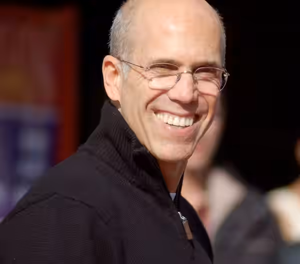 Jeffrey Katzenberg at a ceremony for Hugh Jackman to receive a star on the Hollywood Walk of Fame. (2012)