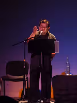 Silverio Palacios, en la obra El Ticuz, en el Teatro Morelos, Ags. (2016)