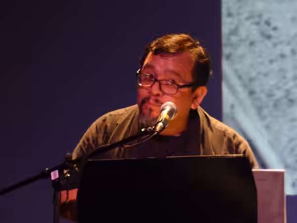 Silverio Palacios, en la obra El Ticuz, en el Teatro Morelos, Ags. (2016)