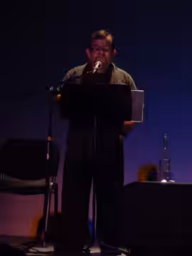 Silverio Palacios, en la obra El Ticuz, en el Teatro Morelos, Ags. (2016)