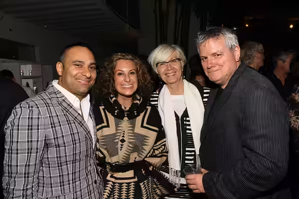 Russell Peters, Kirsten Smith, Judy Holm and Michael McNamara at a Canadian Film Centre &amp; Variety-hosted reception for the Telefilm Canada Features Comedy L (2012)