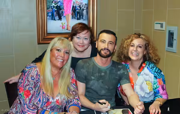 Robert Luketic, Kirsten Smith, Karen McCullah and filmgoer Carla Kaiser Kotrc attend a Denver Actors Fund screening of the film. (2016)
