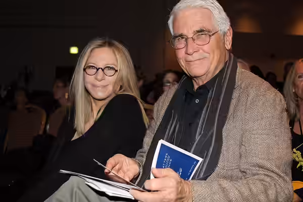 Barbra Streisand and James Brolin at the Clinton "Health Matters" Conference in La Quinta, California (2013)