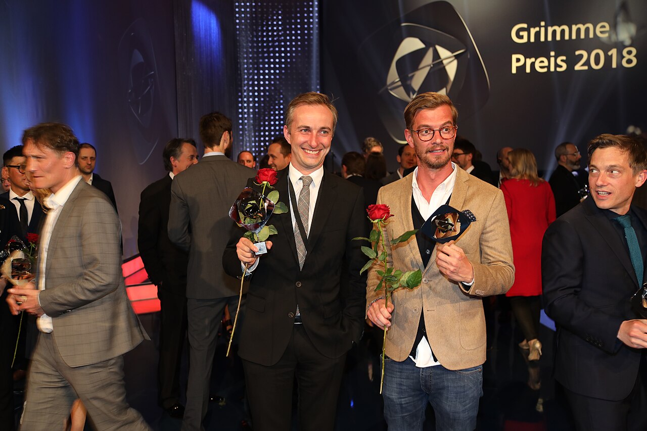 Jan Böhmermann und Joko Winterscheidt bei der Grimme-Preis-Verleihung 2018