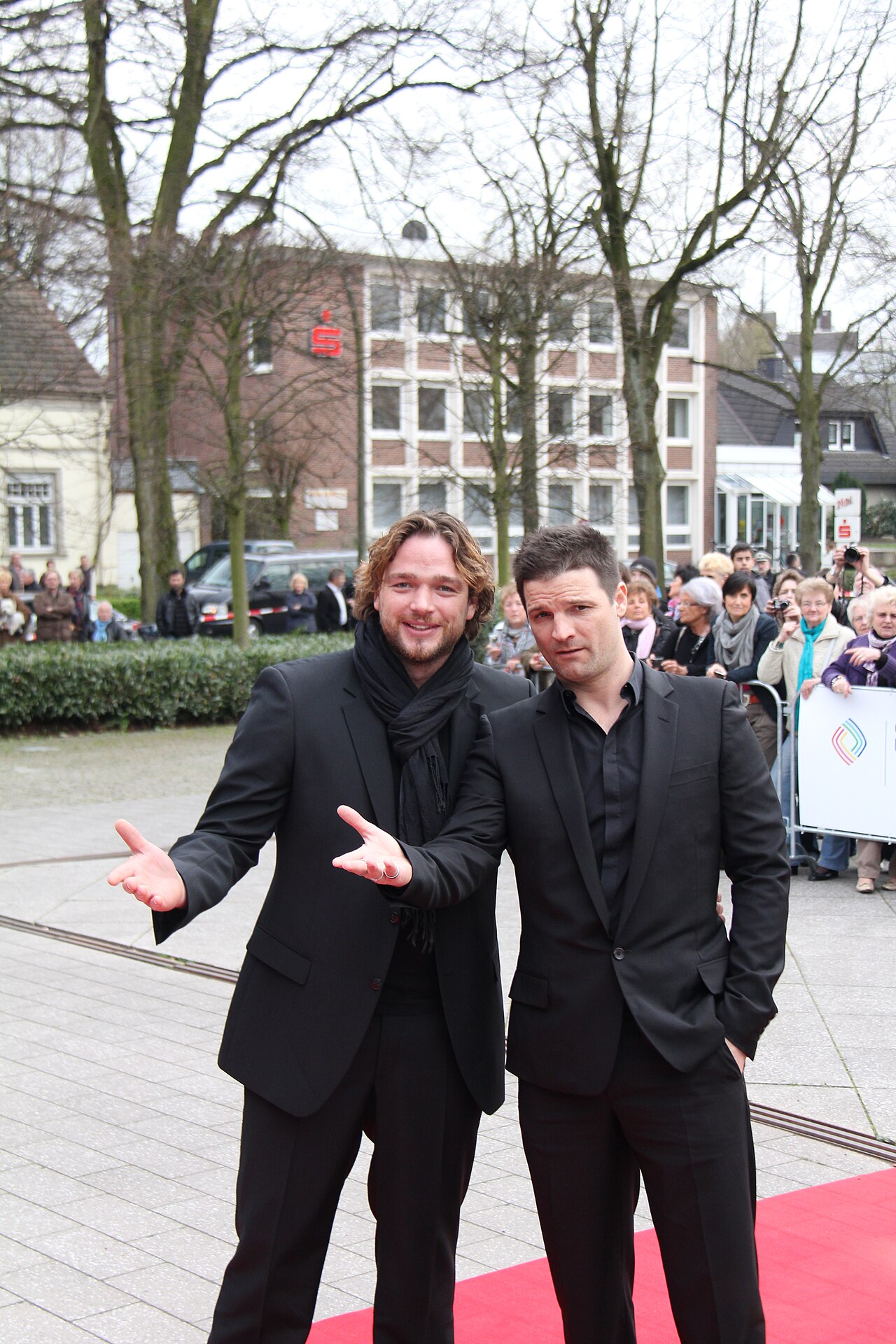 Grimme-Preisträger Ronald Zehrfeld und Mišel Matičević bei der Verleihung 2011
