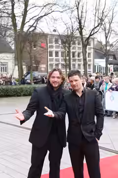Grimme-Preisträger Ronald Zehrfeld und Mišel Matičević bei der Verleihung 2011