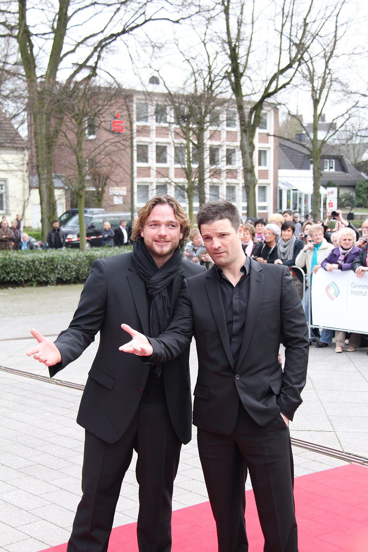 Grimme-Preisträger Ronald Zehrfeld und Mišel Matičević bei der Verleihung 2011