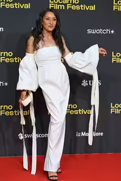 Mariola Fuentes, actor, at the Locarno Film Festival in Locarno, Switzerland in August 2025