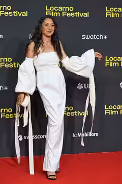 Mariola Fuentes, actor, at the Locarno Film Festival in Locarno, Switzerland in August 2025