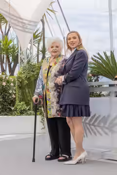 June Squibb and Scarlett Johansson at the 2025 Cannes Film Festival