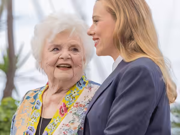 June Squibb and Scarlett Johansson at the 2025 Cannes Film Festival