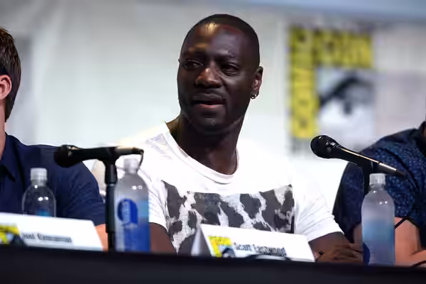 Adewale Akinnuoye-Agbaje speaking at the 2016 San Diego Comic Con International, for "Suicide Squad", at the San Diego Convention Center in San Diego, Californi