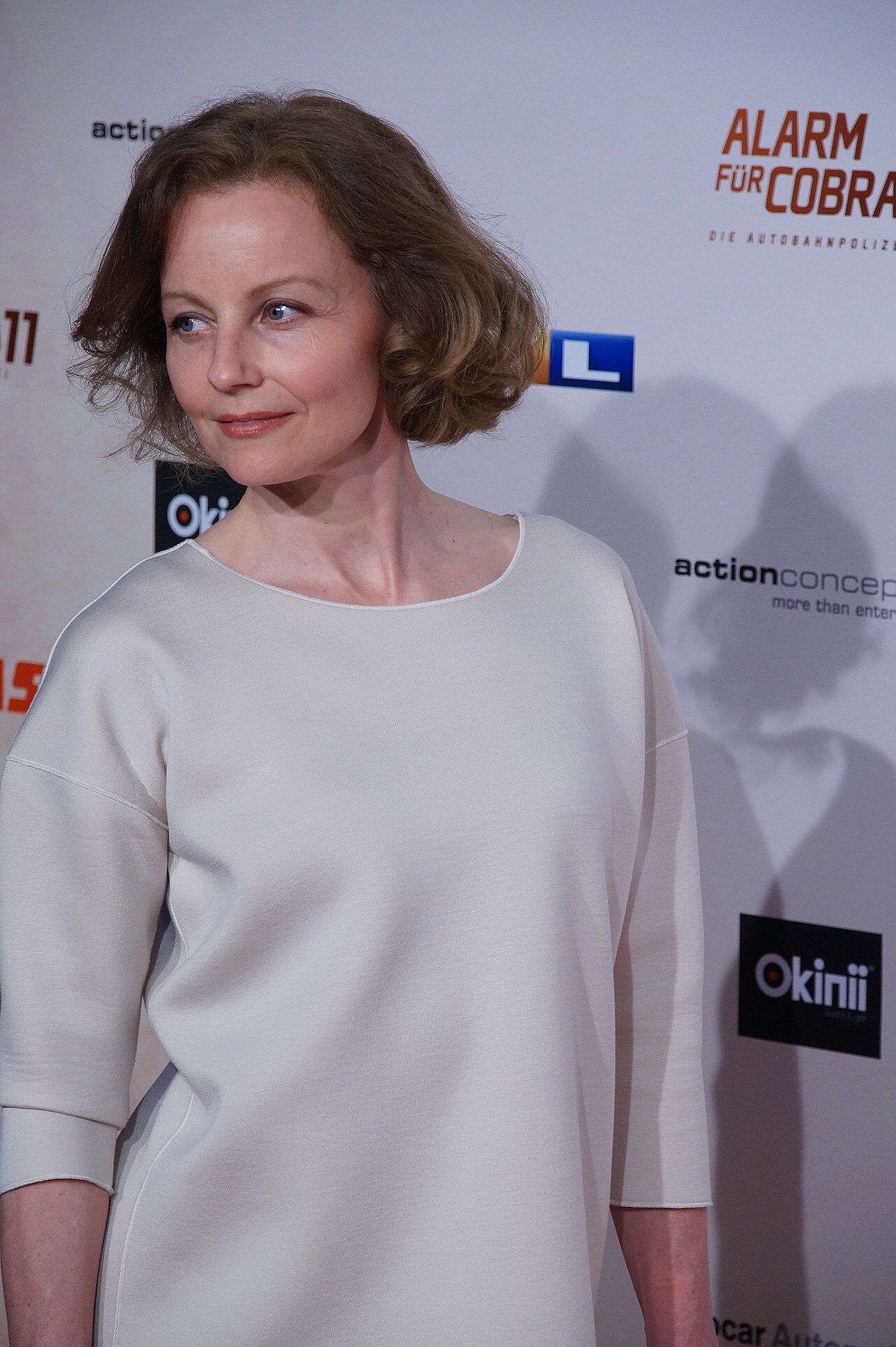 Carina Wiese bei der Premiere von der 300. Folge 'Alarm für Cobra 11', April 2016.