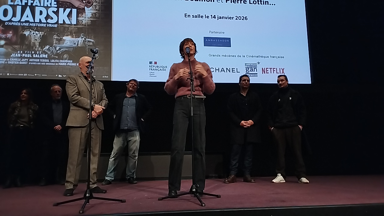 Sara Giraudeau à l'avant-première de "L'Affaire Bojarski" à la Cinémathèque française, le 12 janvier 2026.