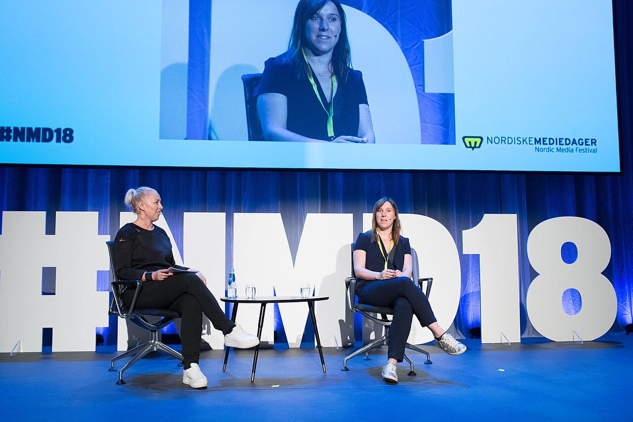 Med Camille de Castelnau. Moderator Mona B. Riise. (2018)