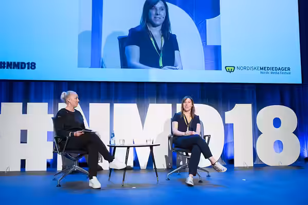 Med Camille de Castelnau. Moderator Mona B. Riise. (2018)