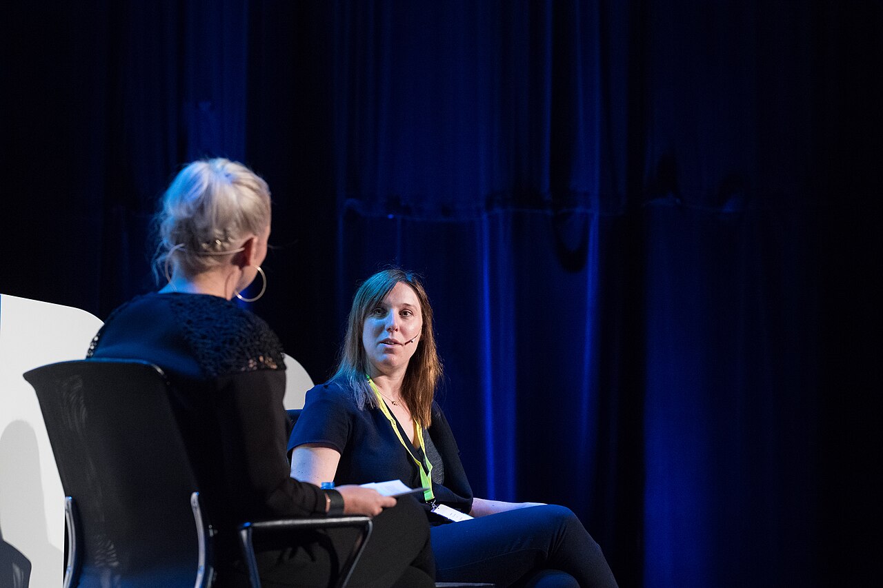 Med Camille de Castelnau. Moderator Mona B. Riise. (2018)