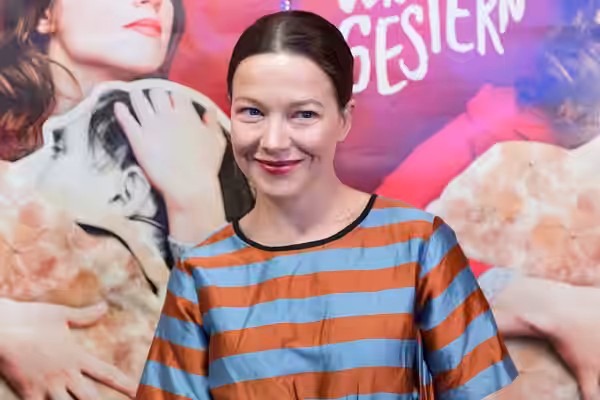 Hannah Herzsprung at the Austrian premiere of Die Blumen von gestern at Gartenbaukino, Vienna, Austria. (2017)