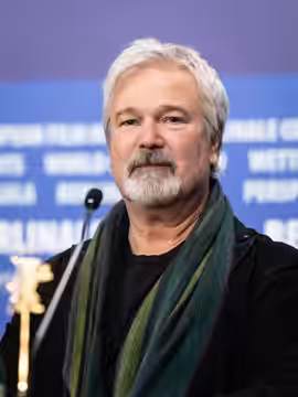Director Gore Verbinski at the press conference for the film Good Luck, Have Fun, Don't Die at the 2026 Berlin International Film Festival