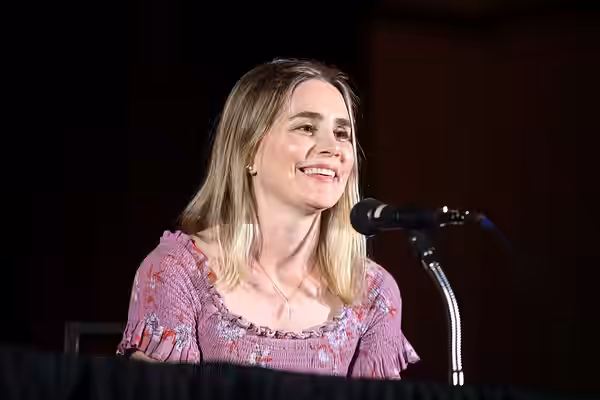 Alison Lohman speaking with attendees at the 2024 Mad Monster Arizona Party at the Renaissance Phoenix Glendale Hotel &amp; Spa in Glendale, Arizona. Please att
