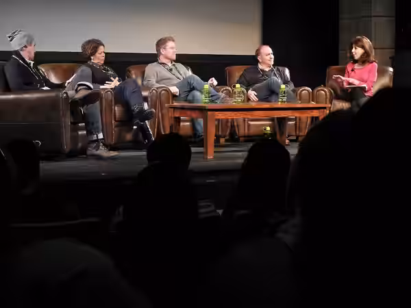 Stephen Gaghan, Anna Deavere Smith, Andrew Stanton, Terence Winter and Caryn James The Power of Story: In the Beginning at Sundance 2012