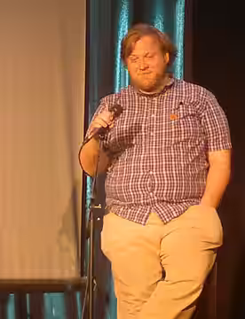 en:Pendleton Ward, creator of en:Adventure Time, at the Tomorrow Show in 2011.