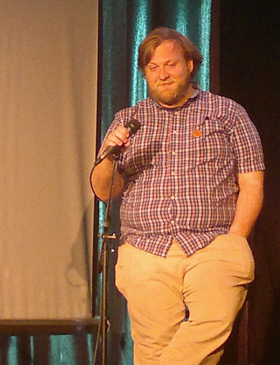 en:Pendleton Ward, creator of en:Adventure Time, at the Tomorrow Show in 2011.