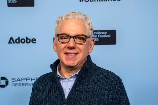 Robert May, director, at the 2025 Sundance Film Festival for Bucks County, USA