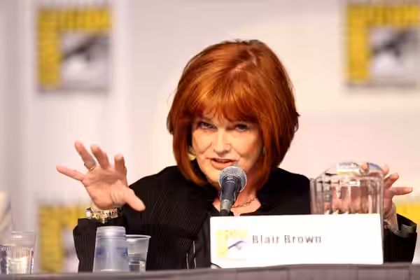 Actress Blair Brown on the Fringe panel at the 2010 San Diego Comic Con in San Diego, California. Please attribute to Gage Skidmore if used elsewhere