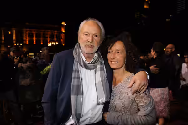Michael Gwisdek| und Ehefrau Gabriela beim Hessischen Film- und Kinopreis 2015