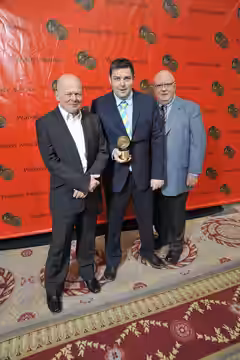 John Smithson, John Dower, and Fred Young, 69th Annual Peabody Awards Luncheon Waldorf=Astoria Hotel New York, NY USA May 17, 2010