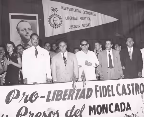 From left to Right : Presidencia Mirta Díaz-Balart, Luis Conde Aguero, Juyo del Valle, Luis Orlando-Rodriguez, Dr. Rodolfo Agraurute (1953)