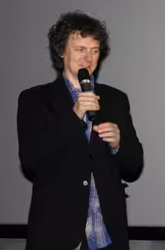 Michel Gondry et Mos Def à l'avant-première de Soyez sympas, rembobinez diffusée à l'UGC Ciné Cité Les Halles, à Paris. (2008)