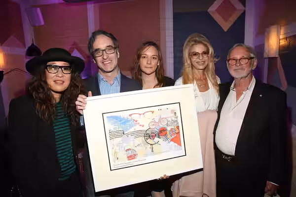 Sandra Oh, Don McKellar, Semi Chellas, Lynne St. David-Jewison and Norman Jewison. (2016)