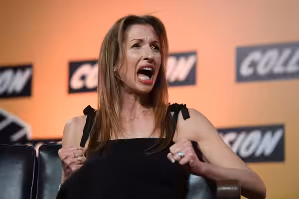 4 May 2017; Alysia Reiner, Actress&amp;Activist, Alysia Reiner, on the Center Stage at Collision 2017 in New Orleans, Louisiana. Photo by Stephen McCarthy / Col