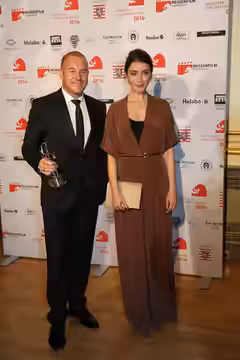 Heino Ferch und Anna Bederke beim Hessischen Film- und Kinopreis 2016