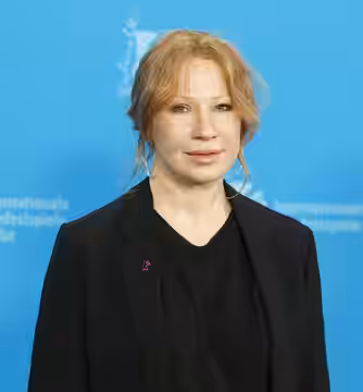 Birgit Minichmayr at Berlinale 2026 in Berlin, Germany