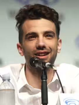 Jay Baruchel speaking at the 2014 WonderCon, for "How to Train Your Dragon 2", at the Anaheim Convention Center in Anaheim, California.