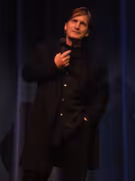 Joe Dallesandro after a showing of the documentary Little Joe (which is about him), 2009 Seattle International Film Festival.