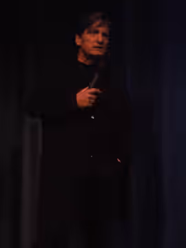 Joe Dallesandro after a showing of the documentary Little Joe (which is about him), 2009 Seattle International Film Festival.