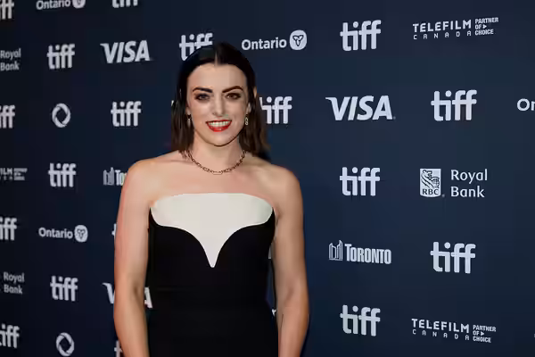 Nora-Jane Noone, actor, at the 2024 Toronto International Film Festival (TIFF) for the movie Bring Them Down.