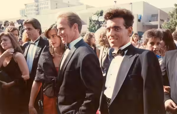 Jim Turilli (right) sidles up to Corbin Bernsen and Amanda Pays on the red carpet at the 40th Annual Primetime Emmy Awards, 8/28/88 - Permission granted to copy (2006)
