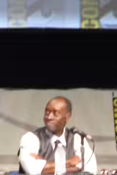 Kevin Feige, Robert Downey, Jr., Don Cheadle, Shane Black and Jon Favreau promoting the film Iron Man 3 at the 2012 San Diego Comic Con International.