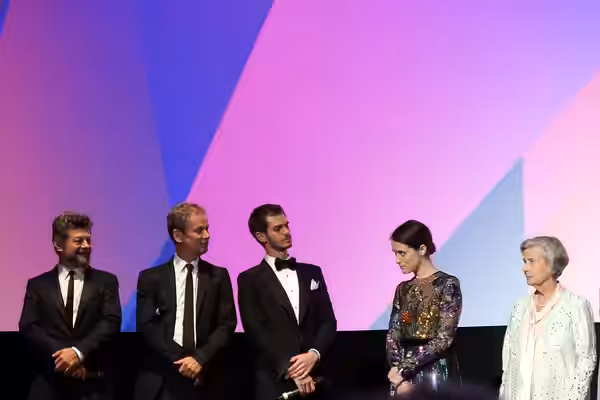 Andy Serkis, Jonathan Cavendish, Andrew Garfield, Claire Foy and Diana Cavendish at the Breathe premiere (2017)