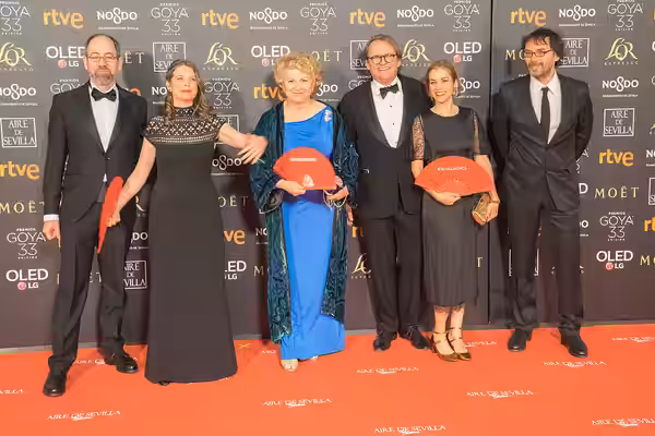 Foto de grupo de los premios Goya 2019. Alfombra roja Goyas 2019